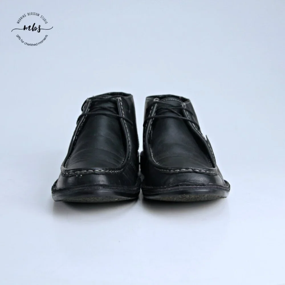 Steve Madden Handler Wallabee Boots‎ Black Men 8